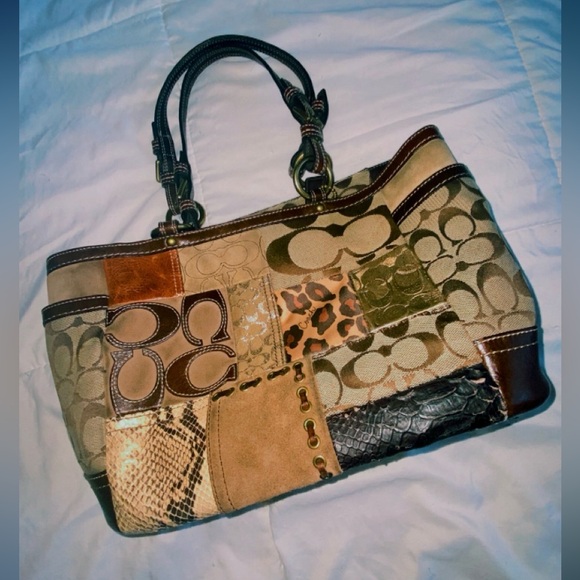 Coach Patchwork Vintage Tote Bag - Picture 1 of 3